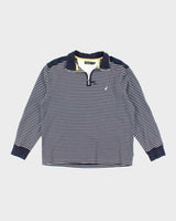 Vintage 00s Nautica Striped Quarter-Zip Sweatshirt - L