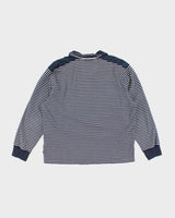 Vintage 00s Nautica Striped Quarter-Zip Sweatshirt - L