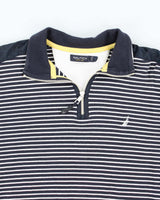Vintage 00s Nautica Striped Quarter-Zip Sweatshirt - L