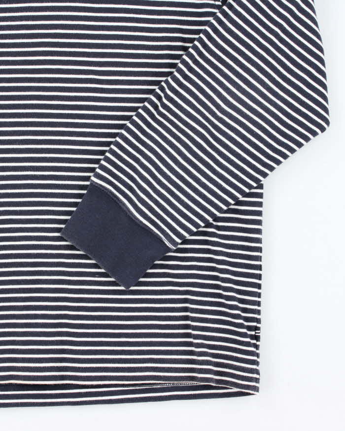 Vintage 00s Nautica Striped Quarter-Zip Sweatshirt - L