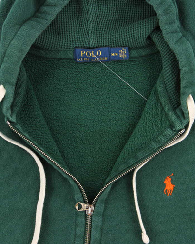 Vintage Polo Ralph Lauren Reverse Weave Zip-up Hoodie - M