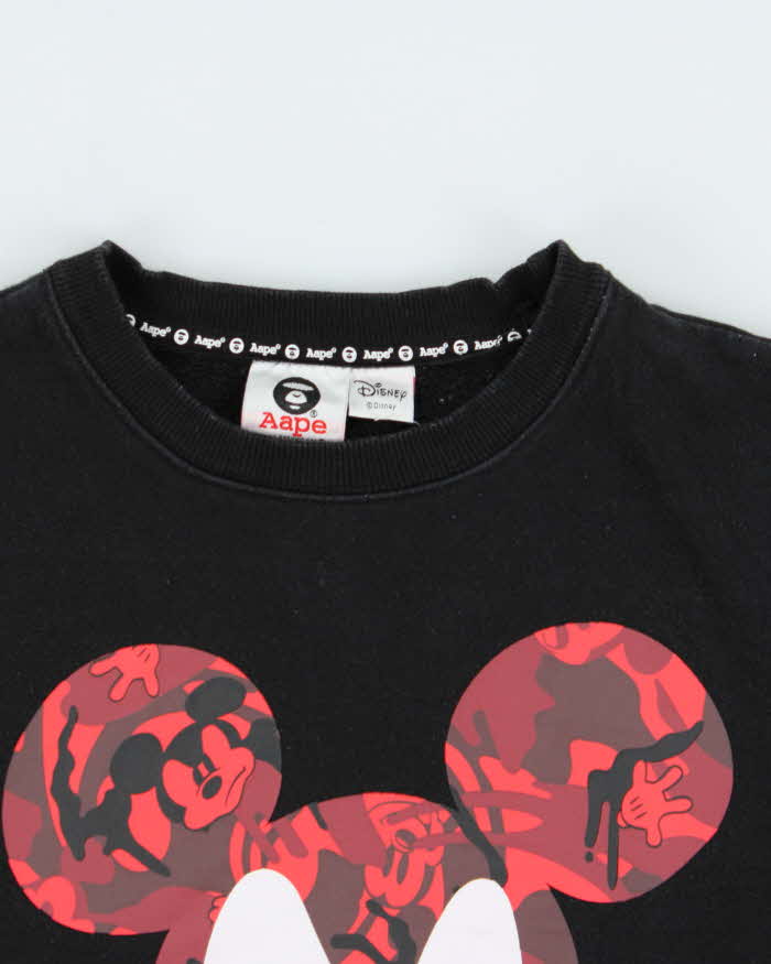 Aape By A Bathing Ape x Disney Mickey Mouse Sweatshirt - M – Rokit
