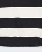 Vintage Stussy Black &amp; White Striped Sweatshirt - L
