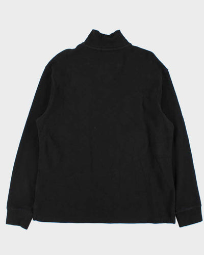 Polo Ralph Lauren Black Quarter-Zip Jumper - L