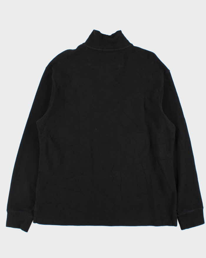 Polo Ralph Lauren Black Quarter-Zip Jumper - L