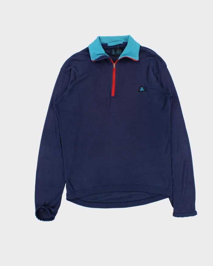 Vintage 80s Nike ACG Thermax Quarter-Zip Lightweight Jumper - S