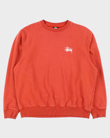 Vintage Stussy Burnt Orange Sweatshirt - XL