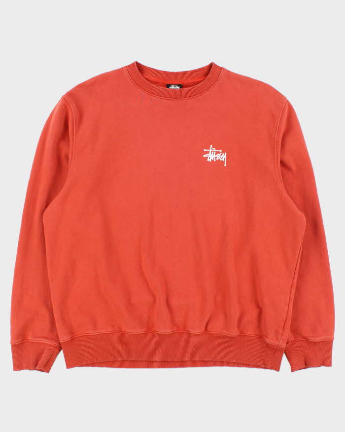 Vintage Stussy Burnt Orange Sweatshirt - XL