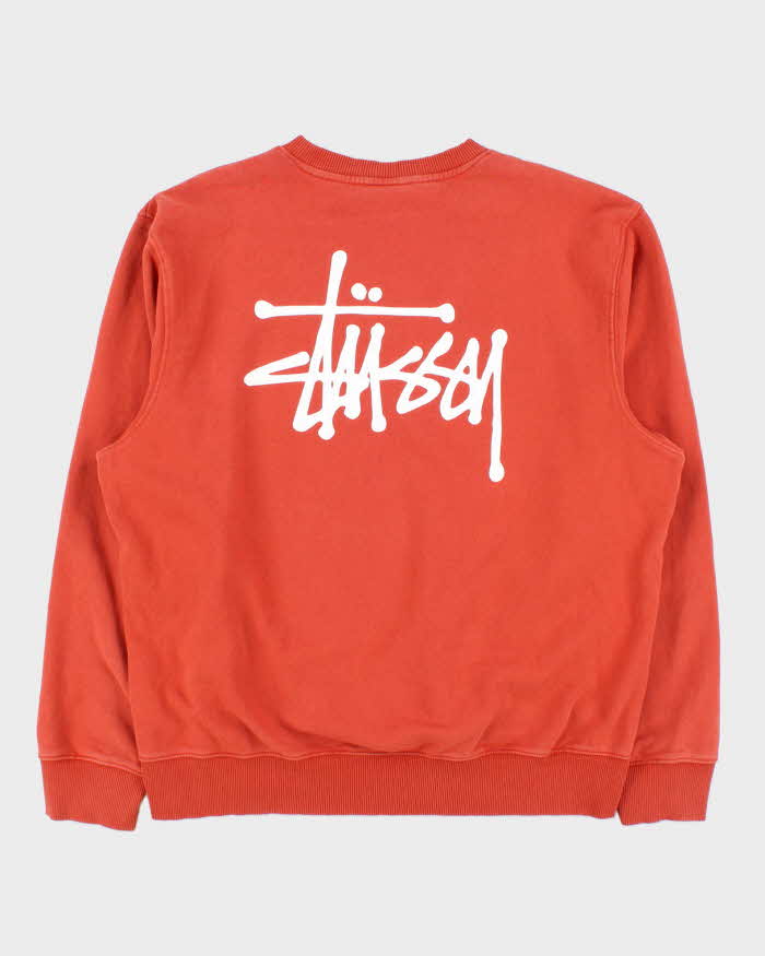 Vintage Stussy Burnt Orange Sweatshirt - XL