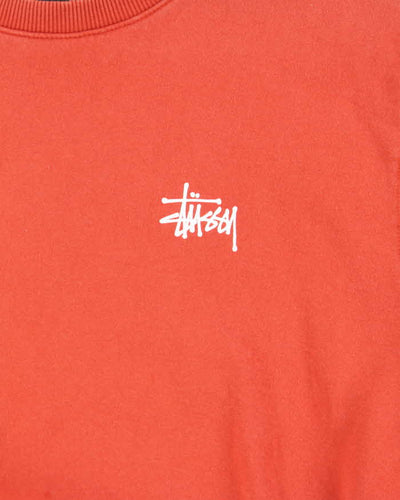 Vintage Stussy Burnt Orange Sweatshirt - XL