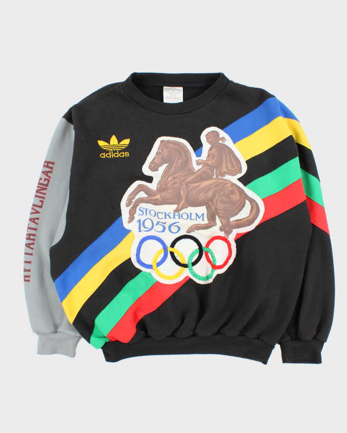 Vintage 80s Adidas Stockholm 1956 Olympics Sweatshirt - L