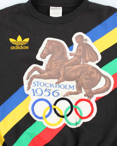 Vintage 80s Adidas Stockholm 1956 Olympics Sweatshirt - L