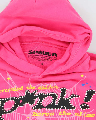 Vintage Spider P*ink Hoodie - M