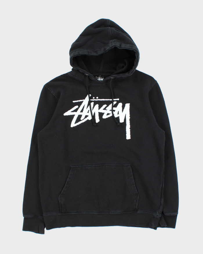 Vintage Stussy Black Hoodie - M