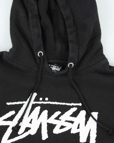 Vintage Stussy Black Hoodie - M