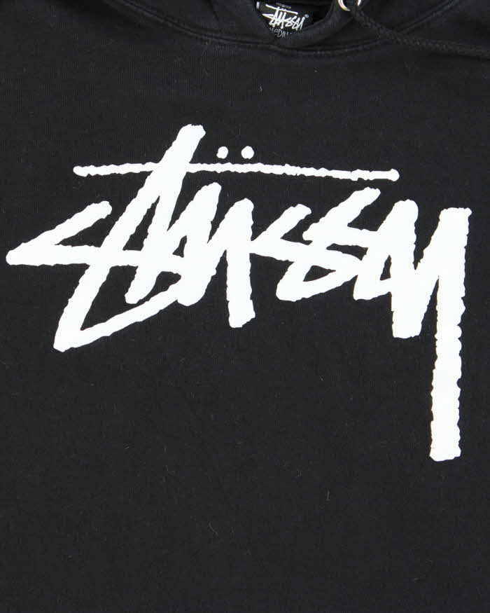 Vintage Stussy Black Hoodie - M