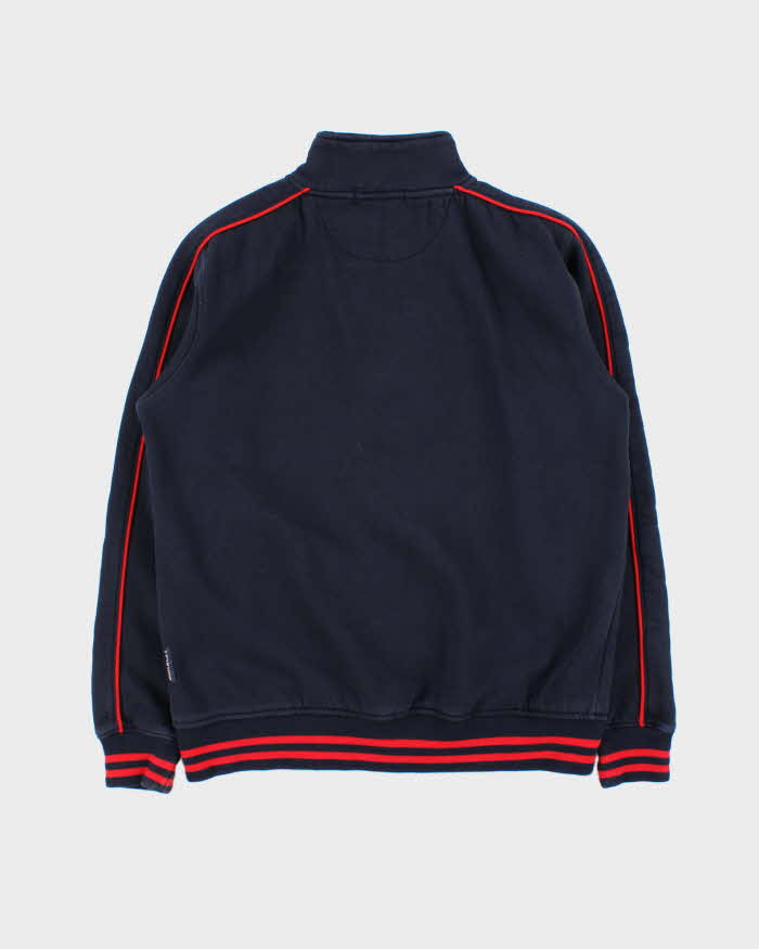 Vintage Y2k 00s Navy Armani Jeans Zip Up Jumper - M