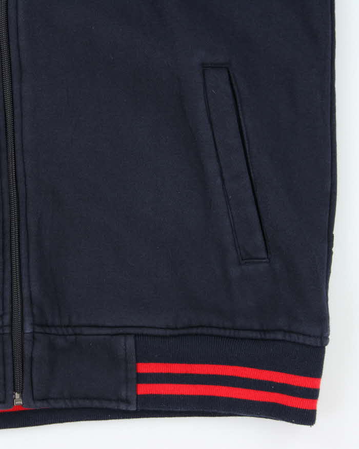 Vintage Y2k 00s Navy Armani Jeans Zip Up Jumper - M