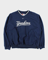 Vintage 00s Nike Team Yankees V-Neck Shell Pullover - XL
