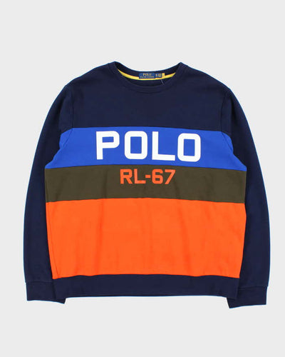Polo Ralph Lauren PL - 67 Striped Crewneck Sweatshirt - XL