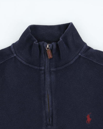 Vintage 00s Polo Ralph Lauren Quarter Zip Sweatshirt - M