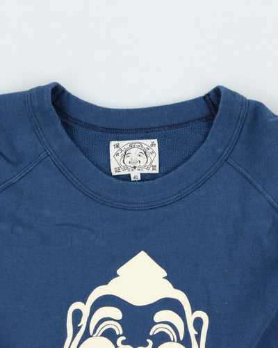 Vintage Y2K 00s Evisu Graphic Short Sleeve Crewneck Sweatshirt - L