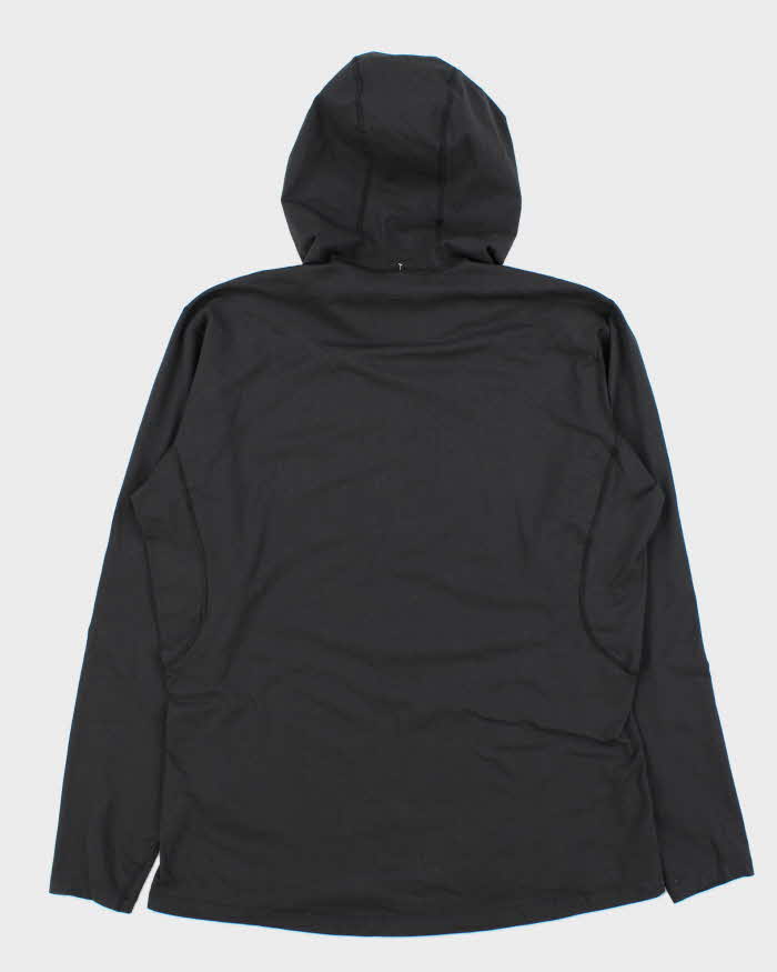 Arc'teryx Black Hooded Quarter Zip Pullover - L