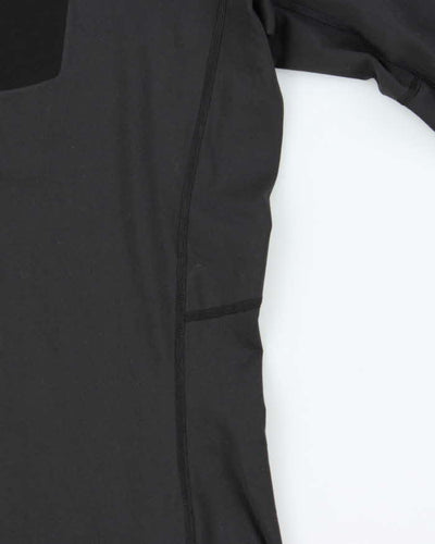 Arc'teryx Black Hooded Quarter Zip Pullover - L