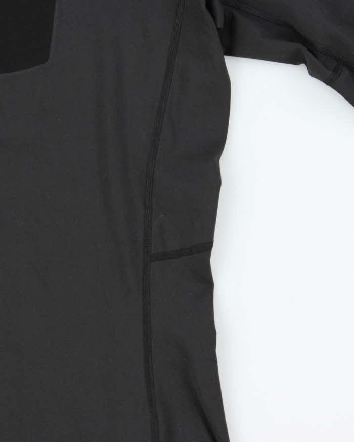 Arc'teryx Black Hooded Quarter Zip Pullover - L