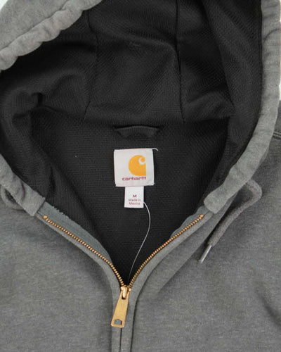 Carhartt Heavyweight Grey Zip Up Hoodie - M