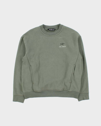 Arc'teryx Sage Green Emblem Crewneck Pocket Crewneck - S