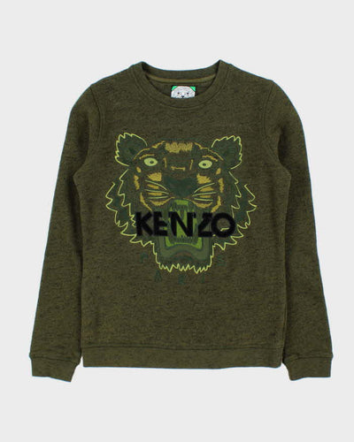Kenzo Paris Green Tiger Crewneck Sweatshirt - XS