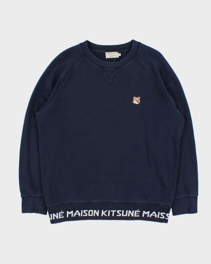 Maison Kitsune Fox Head Crewneck Sweatshirt - L