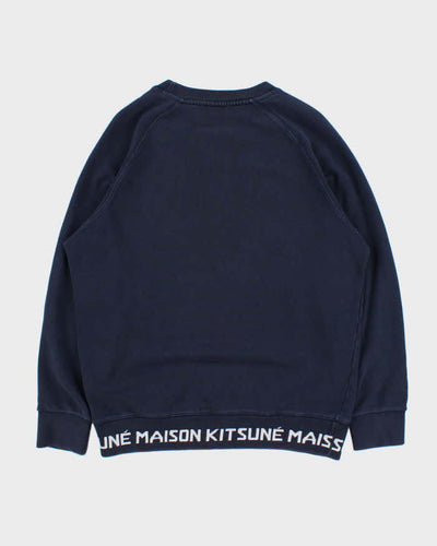 Maison Kitsune Fox Head Crewneck Sweatshirt - L