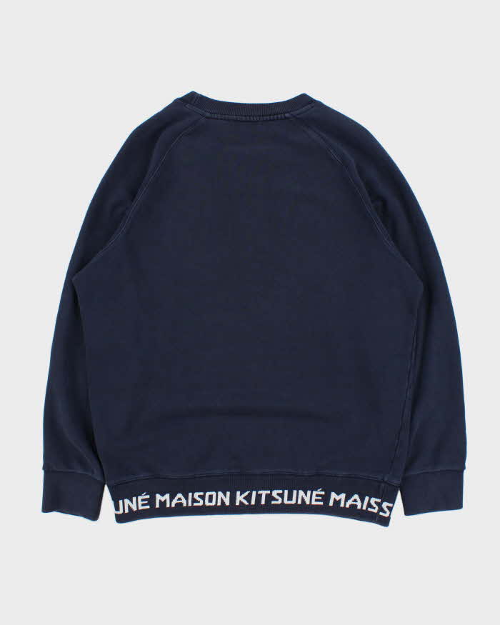 Maison Kitsune Fox Head Crewneck Sweatshirt - L