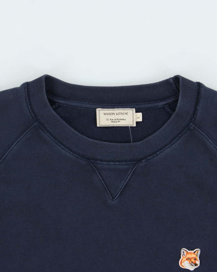 Maison Kitsune Fox Head Crewneck Sweatshirt - L