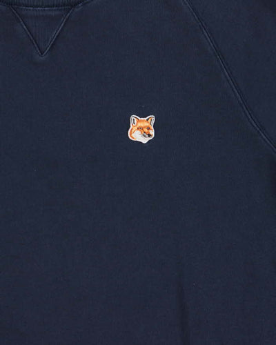 Maison Kitsune Fox Head Crewneck Sweatshirt - L