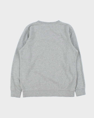 Stussy Grey Classic Embroidered Logo Sweatshirt - S