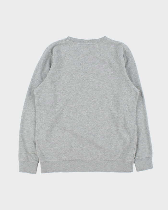 Stussy Grey Classic Embroidered Logo Sweatshirt - S