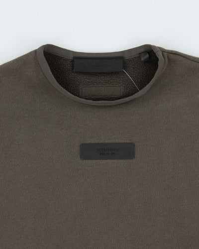 Fear of God Essentials Khaki Oversized Sweatshirt - S