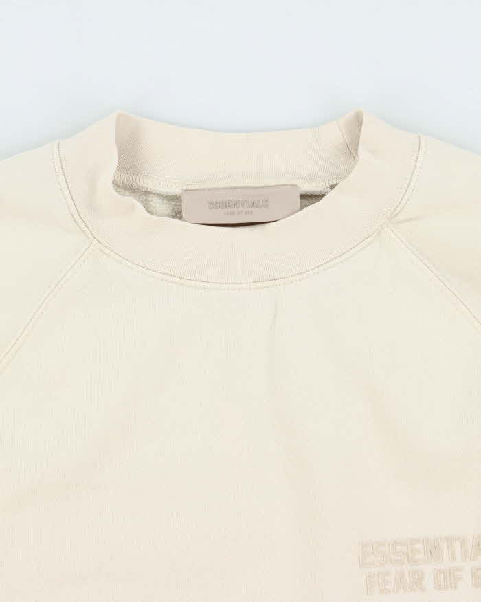Fear of God Essentials Cream Oversized Sweatshirt - S