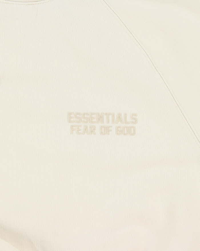Fear of God Essentials Cream Oversized Sweatshirt - S