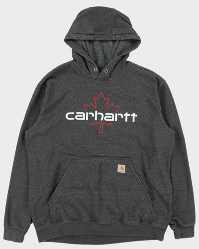 Carhartt Grey Maple Leaf Pullover Oversized Hoodie - L