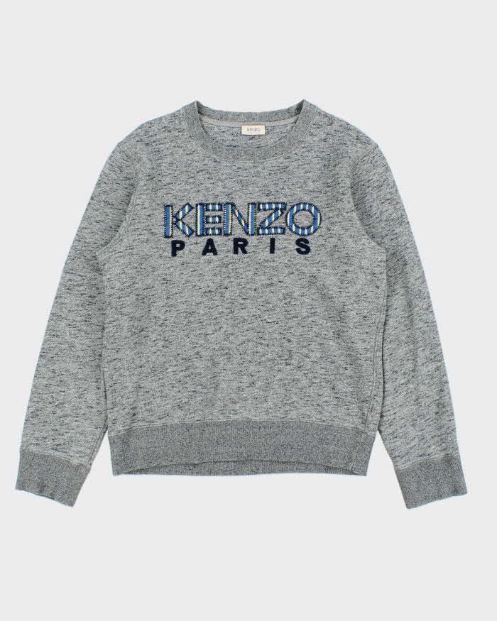 Kenzo Spell Out Embroidered Crewneck Sweatshirt - S