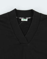 Kenzo Spell Out V-Neck 3/4 Sleeve Crewneck Sweatshirt - M