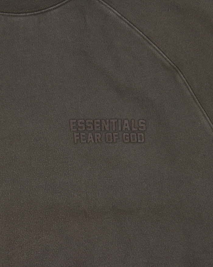 Essentials Fear Of God Khaki Oversized Crewneck Sweatshirt - XL