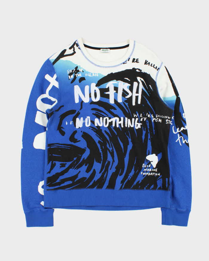 Kenzo No Fish No Nothing Crewneck Sweatshirt - L