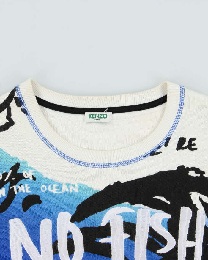 Kenzo No Fish No Nothing Crewneck Sweatshirt - L