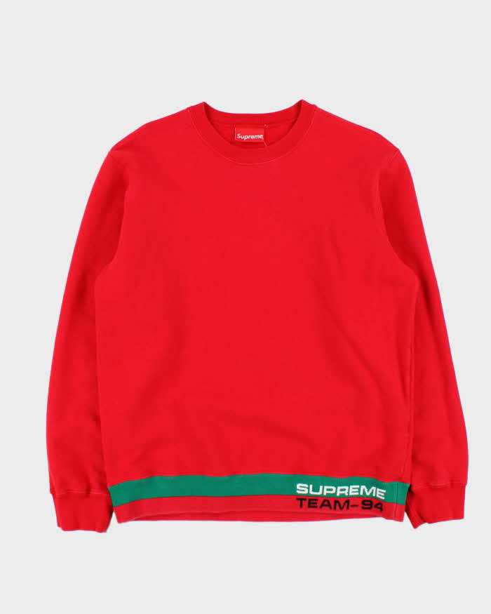 SS19 Supreme Team 94 Heavyweight Crewneck Sweatshirt - M
