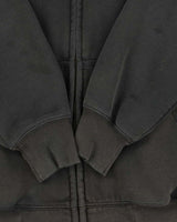 Carhartt Grey Rain Defender Faded Zip-Up Oversized Hoodie - S